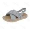 Fashion Fashion Thick Soled Casual Sandals for Women Summer 2025 New Cross Strap Open Toes Breathable Comfortable Versatile Beach Flats