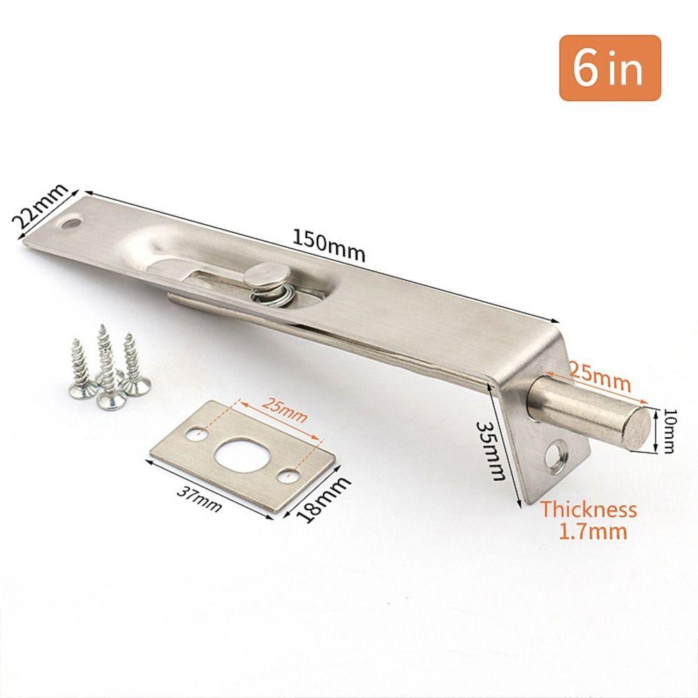 4/6/8/10/12-дюймовые дверные болты, скользящий болт, предохранительный болт, защелка, новая дверная защелка, болт, ворота, дверь