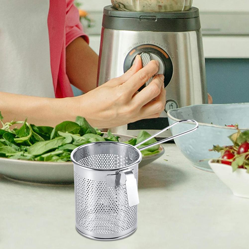 Стальная проволока для горячих горшков, пропущенная через сетку Aor Fryer Mesh Pasta Corona, нержавеющая сталь, тонкие подвесные дуршлаги