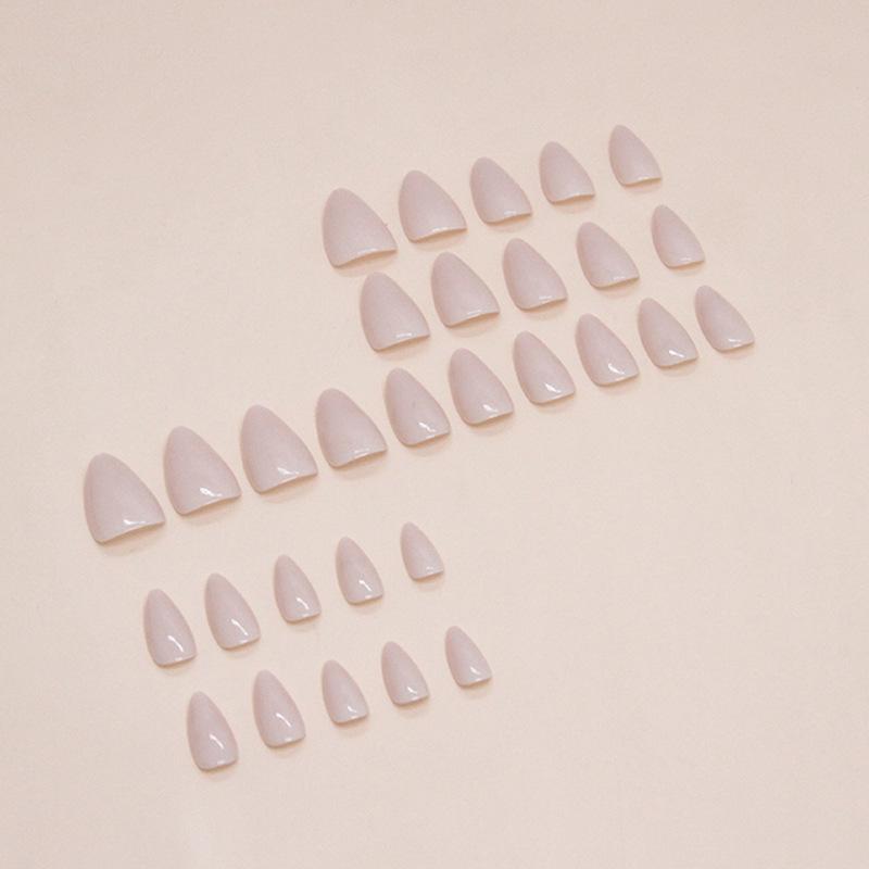 Fake Nail Patch Nail Patch Naked Almond Nail Almond Type Fake Nail Patch Short Almond 30 Pieces
