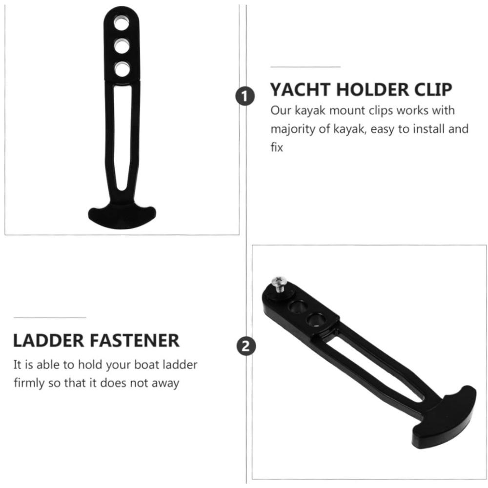 Ремень для телескопической лестницы на лодке, резиновая защелка морского класса с 3 регулируемыми монтажными отверстиями для 2-ступенчатой, 3-ступенчатой или 4-ступенчатой лестницы 