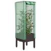 vidaXL Hochbeet Mit Gewächshaus-Aufsatz Rattan-Optik 40x40x140 Cm