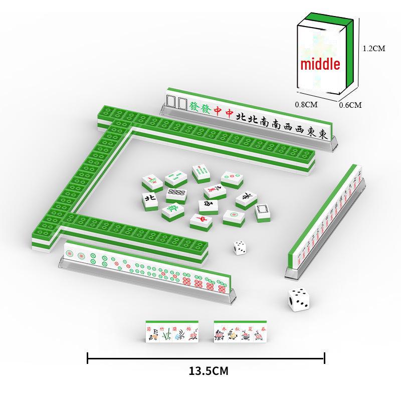 Строительные блоки из алмазных частиц «Китайский маджонг» Guochao — детский образовательный набор