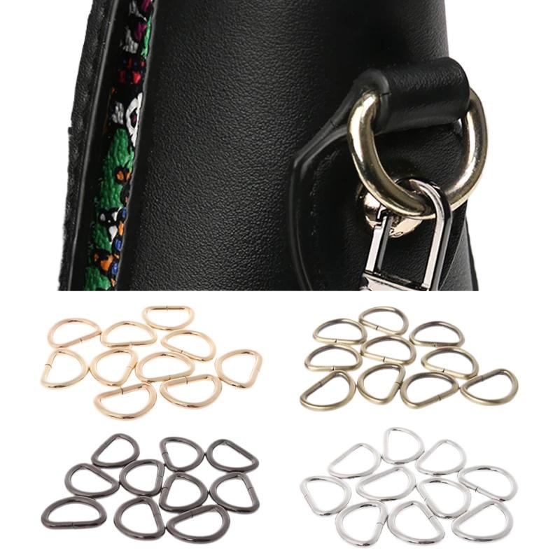 10 шт. полукруглые D-кольца DIY ювелирные изделия ремесла швейные аксессуары в пакете D-образные детали для изготовления ювелирных изделий железо для регулировки сумок