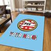 Custom Name PSV Eindhoven Flannel Pattern Square Carpet,Area Rug,Carpet Rug for Living Room Bedroom Sofa Playroom Decor,Non-slip Floor Mat