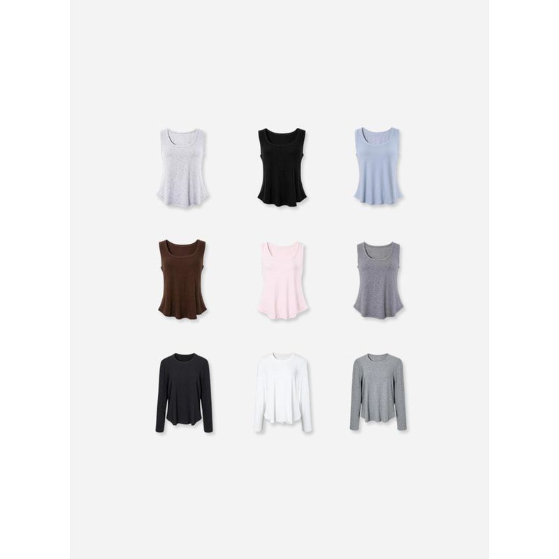 April 9Th Plus-Size Women's Clothing for Fat Women 2026 Spring Versatile Base Tank Top Camisole in Multiple Colors