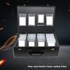 Graded Card Storage Case with Combination Lock Aluminum Corners And EVA Foam Large Capacity