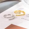 2024 Exquisite Minimalist Japanese & Korean Snake Ring: Creative, Adjustable, Full Diamond Design for Women
