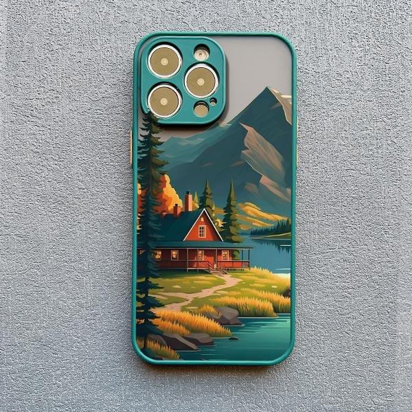Чехол для телефона с пейзажем туманных гор для iPhone 16 15 14 12 13 mini 11 Pro Max X XS XR SE2 7 8 Plus Ударопрочная задняя крышка Fundas