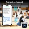 Language Translation Earbuds Touch Control Bluetooth-compatible 144 Languages in-Ear LCD Touchscreen Real-Time Translator