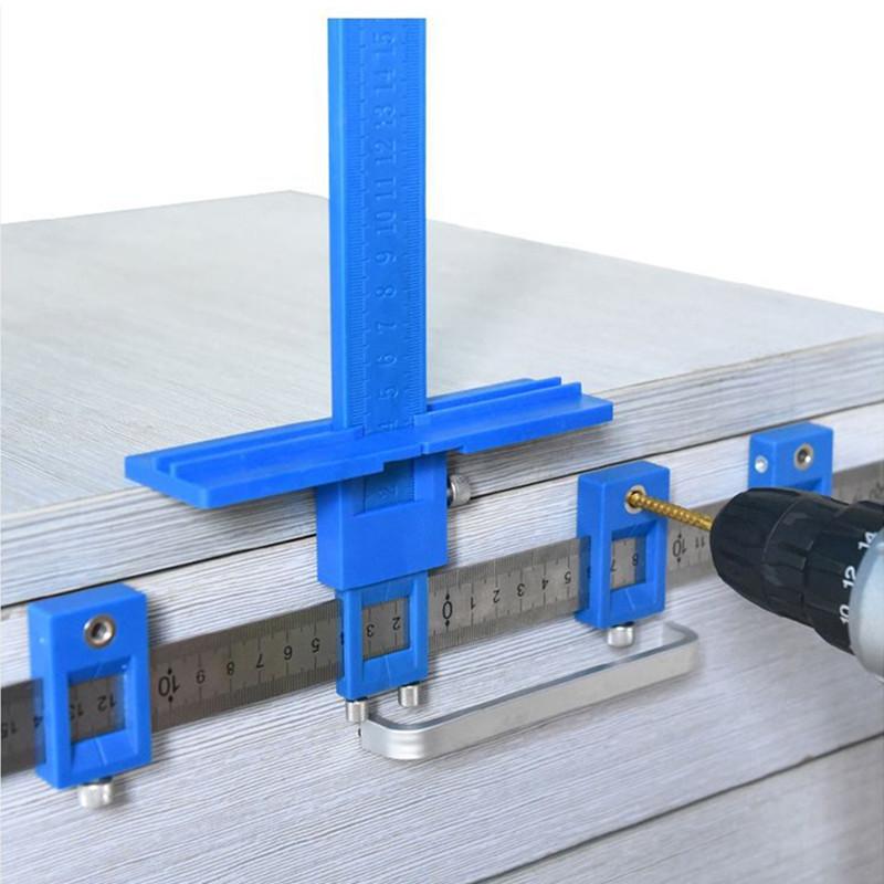 Локатор отверстий для ручек по дереву, многофункциональный вспомогательный инструмент для деревообработки, дверная ручка шкафа, установка дырокола