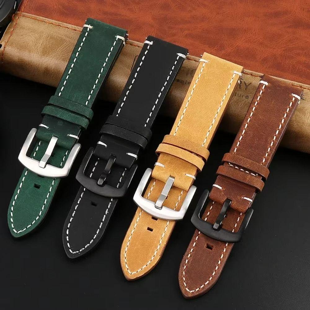 Quick Release Watch Strap Genuine Leather Watchbands Bracelet Wrist Belt Watch Accessories Belt