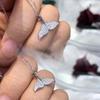Creative Fish Tail Design Pendant Necklace Crystal Mermaid Necklace for Women Fancy Girl Gift Wedding Party Trend Jewelry