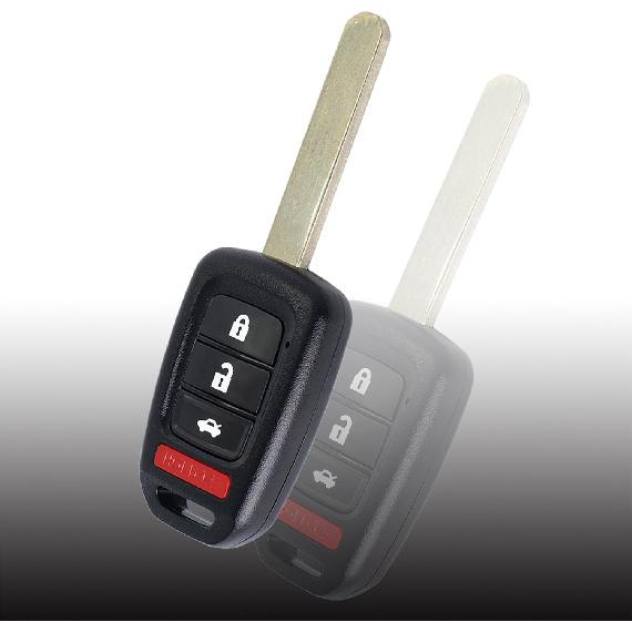 МеханическийМагический Брелок Замена Пульта ДУ Подходит для Honda Civic 2014 2015 / Accord 2013-2015 MLBHLIK6-1T Бесключевой Доступ Пульт Дистанционного Управления Необрезанный 4 Кнопки 315