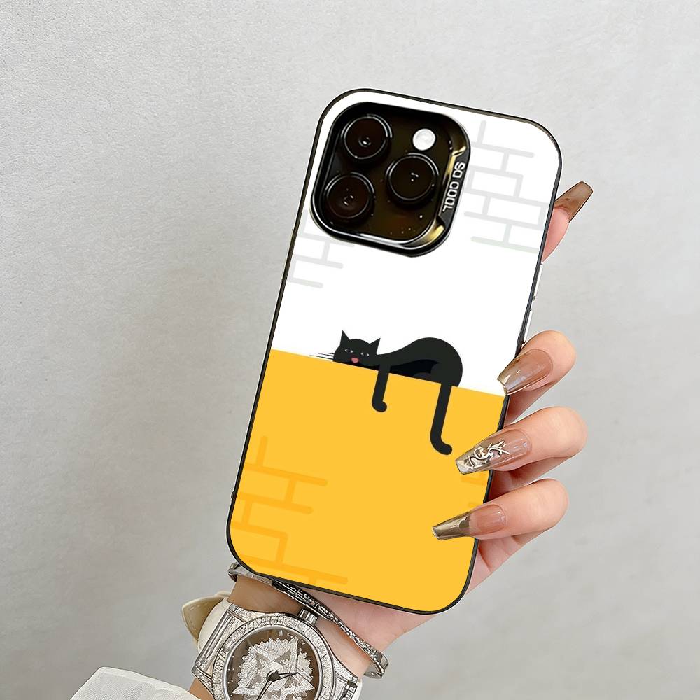 Одиночная Иллюстрация Чехол для Телефона Для iPhone 17,16,15,14,13,12,11 Plus,Pro Max,XS,Разноцветный Серебристый Чехол для Телефона Funda Cover