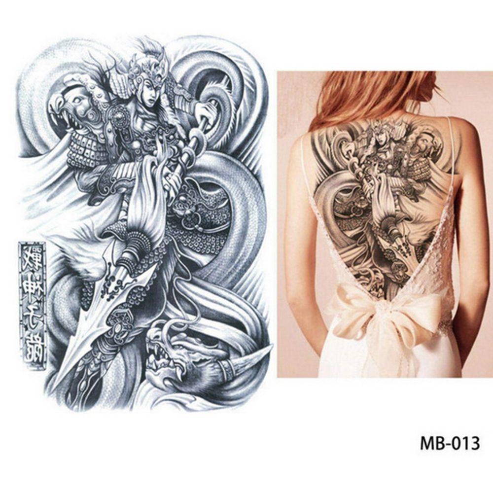 Wolf Large Tiger Dragon Full Back Tattoo Stickers Tattoo Sticker Waterproof Decal TemporaryTattoo