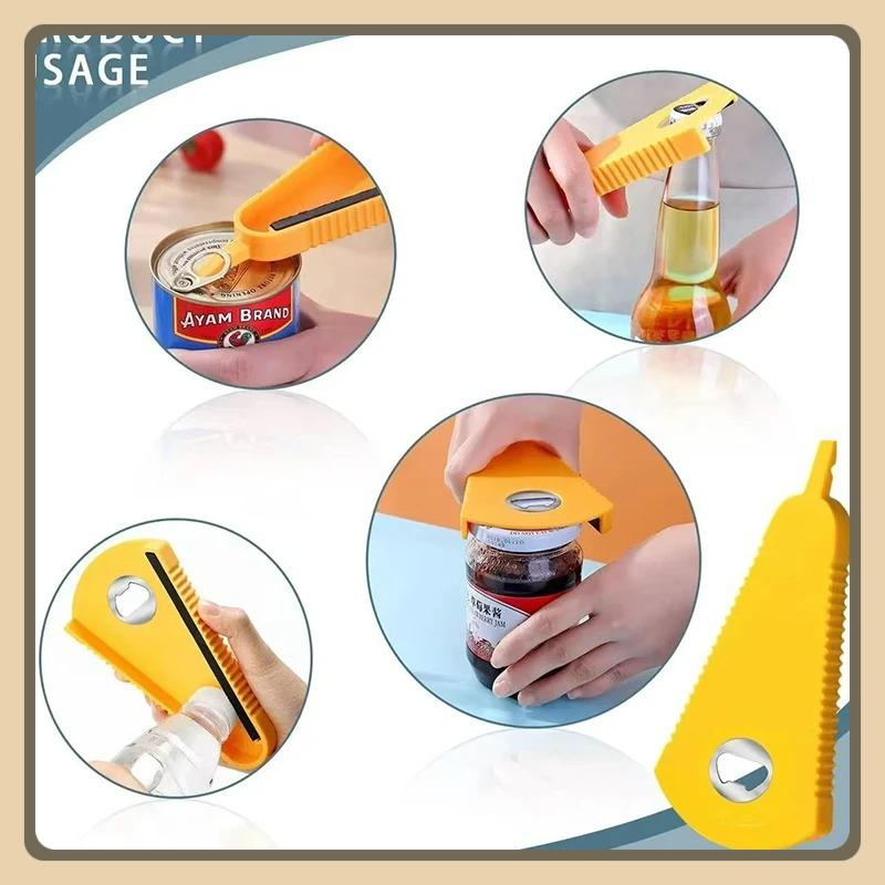 Открывалка для консервов Многофункциональная открывалка для бутылок Открывалка для банок для пива Колы Варенья Напитков Легкое открытие консервов.