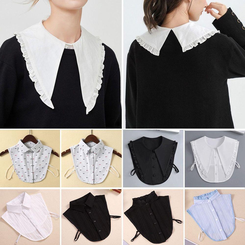 Fashion Classic Cotton Shirt Fake Collar Blouse False Collar Clothes Accessories Lapel