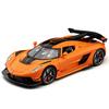 1/22 Металлическая литая модель суперкара Koenigsegg JESKO Гонки Подарок Мальчику Симуляция звука и света Втягивание Коллекционные Украшения