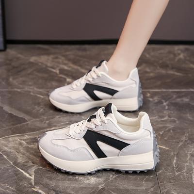 Дышащая искусственная кожа толстая подошва Forrest Gump повседневная обувь удобные женские теннисные кроссовки размер 35~40