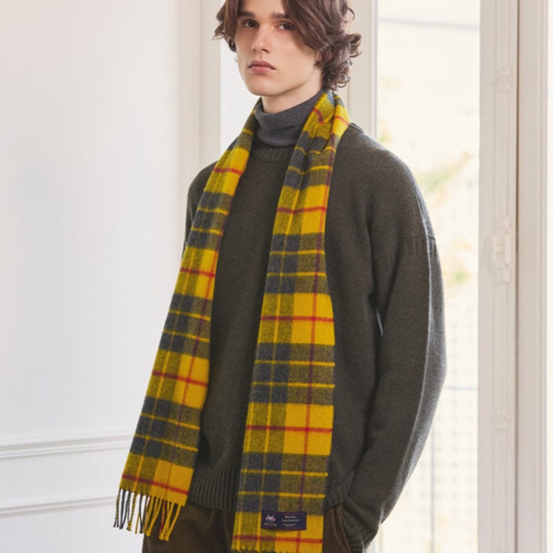 ABRAHAM MOON Шарф из мериносовой шерсти 25 см - Маклеод