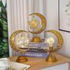 LED iron moon lamp decorative lamp with bracket table lamp spherical type