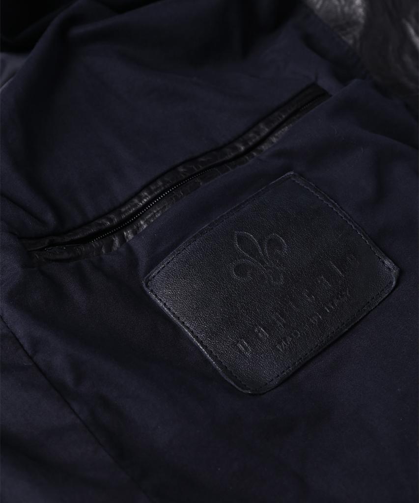 Panicale Car Leather Bomber [Navy]