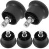 5pcs Nylon Chairs Glide Castors Prevents Scratches Office Chair Swivel Caster  Fixed Chairs
