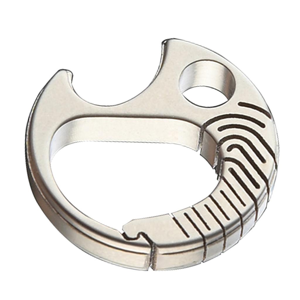 Брелоки с быстросъемными карабинами, пружинное кольцо для ключей, титановый карабин для ключей, открывалки для бутылок, карабин-клипса