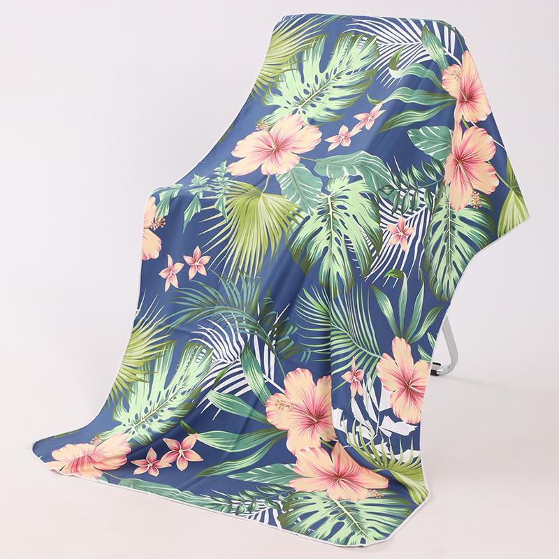 Locomotive Enthusiasts Sports Towels Quick-drying Double-sided Velvet Beach Towels Printed Bath Towels