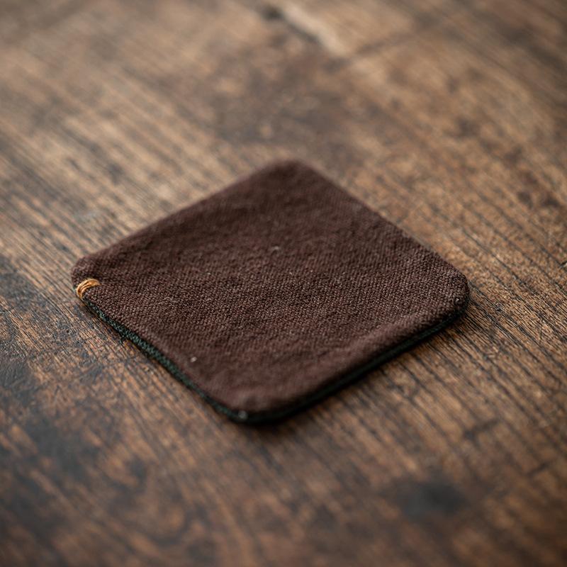 Подставка под чайную чашку Дзен трава и дерево тай-дай ручной работы чайное пространство чашка квадратная нескользящая и защищающая от ожогов теплоизоляционная подставка под горшок