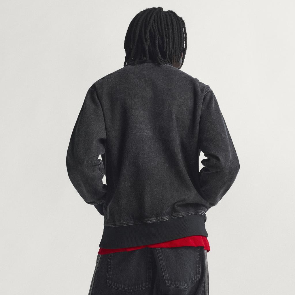 Adidas Denim Firebird Track Top - Black / Kd1516