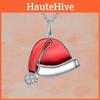 Christmas Hat Necklace With Rhinestones For Festive Occasions Gift Jewelry