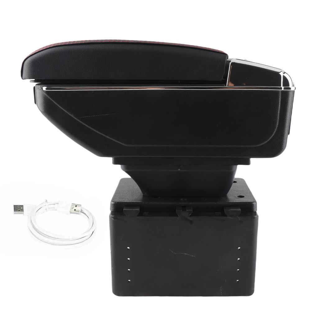 Universal Car Center Console Armrest Box Container Adjustable with USB Interface