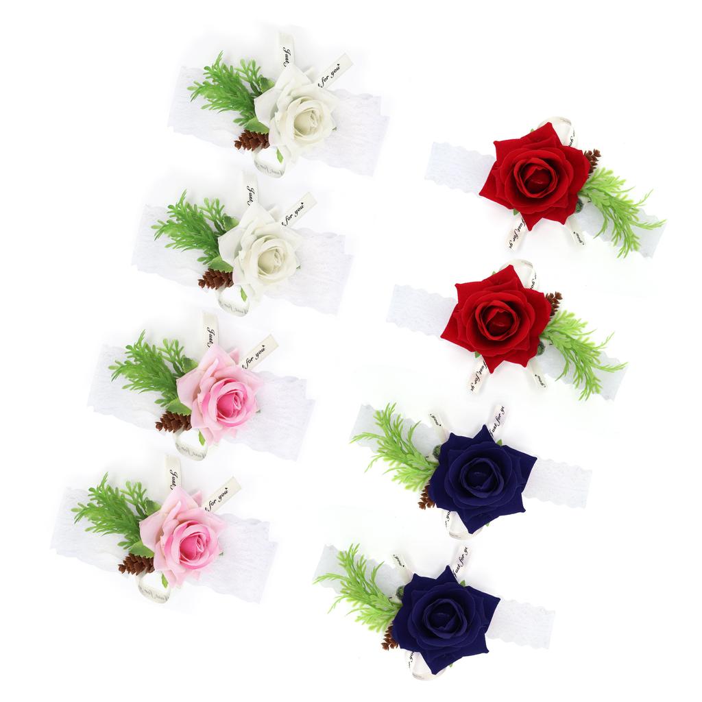 2 шт. шелковый цветок на запястье невесты свадебный корсаж свадебная церемония украшения поставка