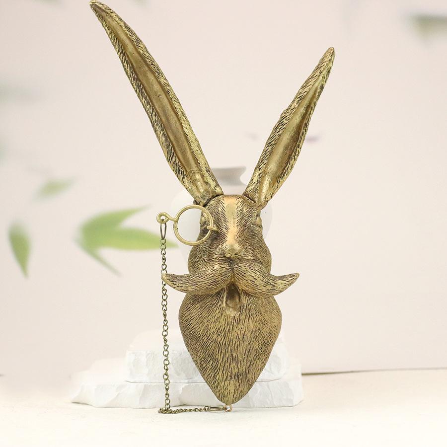 Animal Hook Simulated Rabbit Mouse Sculpture Animal Sculpture Wall Storage Key Hook Clothes Hangers Room Decoration Accessories