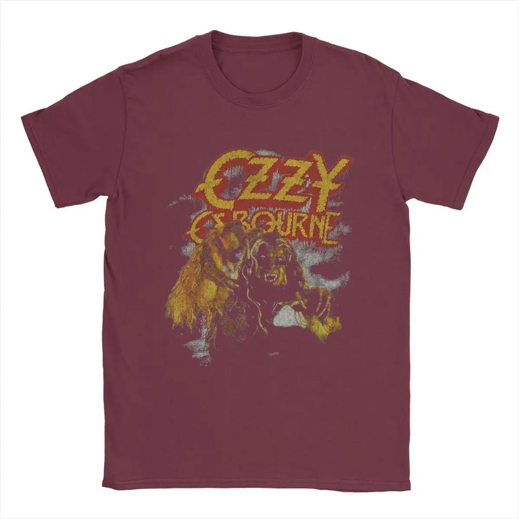 Ozzy Osbourne T-Shirt Men Casual 100% Cotton Tee Shirt O Neck Short Sleeve T Shirt Gift Idea Tops