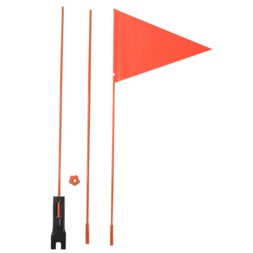 Bike Flag with Adjustable Height Pole for Bicycle Golf Cart Off-Road Dune High Visibility Whip Safety Flagpole for Kids Trailer Beach Ride