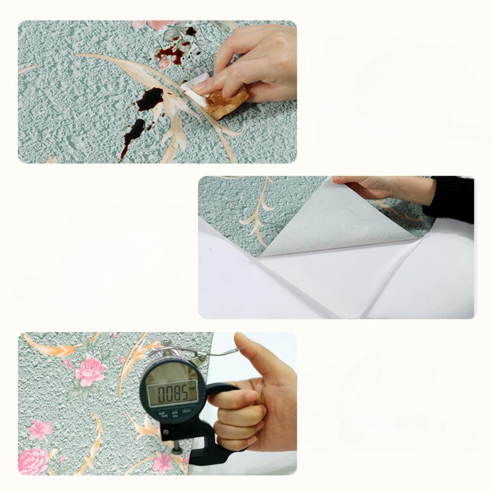 Европейский стиль Самоклеящиеся обои Водонепроницаемые Обои для гостиной Спальни Цветы Контактная бумага Наклейки для украшения дома