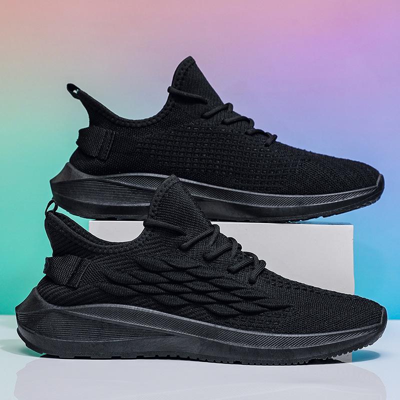 Flyweave Breathable Casual Shoes Men's Mesh Lightweight Sports Shoes Running All-match Men's Shoes