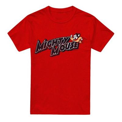Футболка унисекс для взрослых Mighty Mouse с логотипом Might