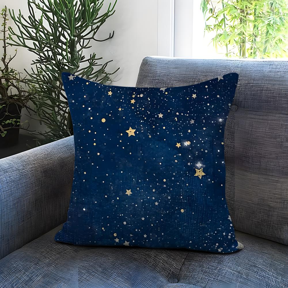 The Starry Sky Cushion Cover Comfortable Reversible Pillow Cover Ideal for Car Sofa Bedroom  Beyond