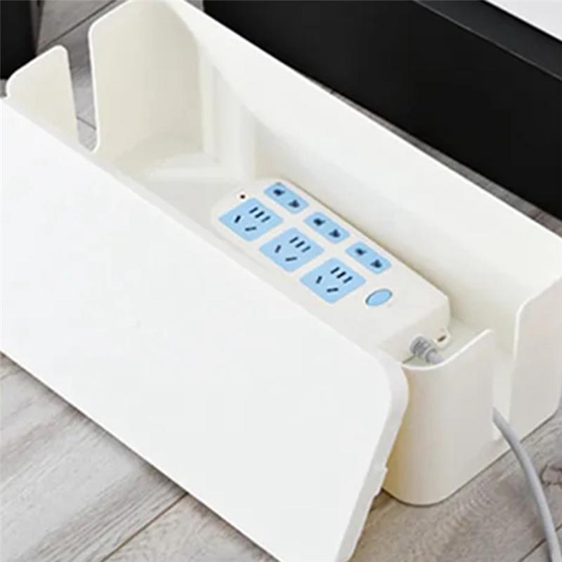 A96I-Plastic Wire Storage Box Power Cord Storage Box Junction Box Cable Management Box