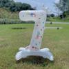 1PC 32 Inch White Number Stand 0-9 Shape Balloons Aluminum Film Birthday Party Decor Kid Toy Anniversary Balloons