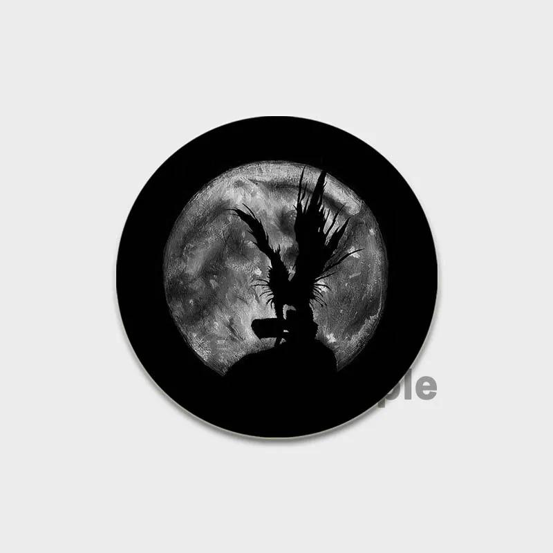 Эмалевые булавки 32/44/58MM в стиле японского аниме «Тетрадь смерти», круглая брошь, L Killer, Yagami Light, значок для косплея, рюкзаки, украшения, рождественские подарки