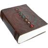 Журнал из толстой кожи на 600 страниц, большой кожаный блокнот из семи камней, пустой журнал, книга ручной работы, альбом для рисования, повседневного использования (10*13 дюймов)