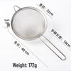 Ruhan Round Stainless Steel Double Fine Mesh Strainer