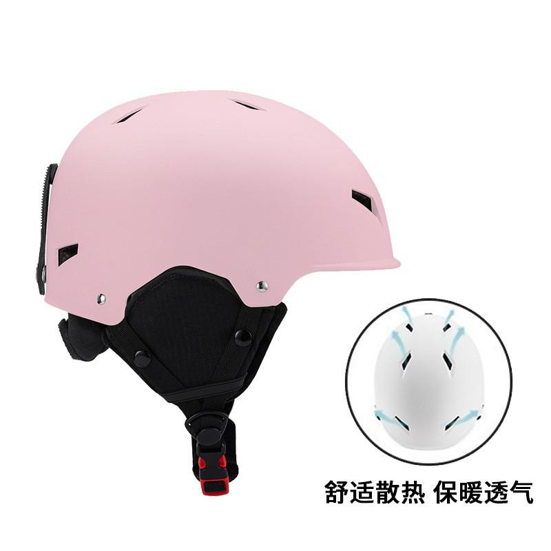 Unisex Ski Helmet With Integrated Goggles Alpine Snowboarding Safety Gear ABS Construction