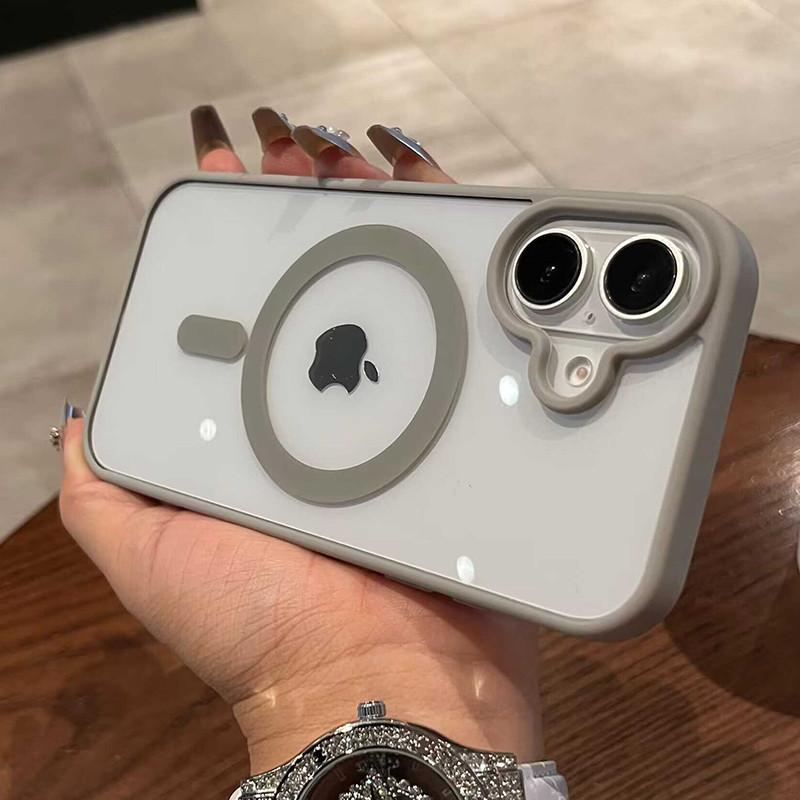 Роскошный прозрачный чехол Magsafe для iPhone 11 12 13 14 15 16 Pro Max Mini Plus с магнитной беспроводной зарядкой, бампер, чехлы