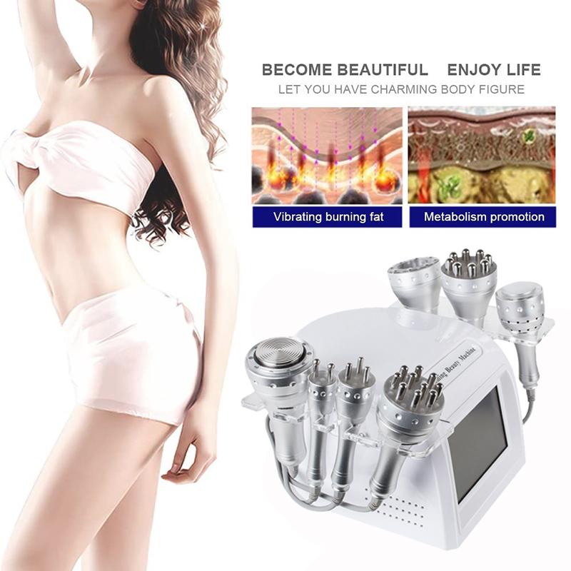 7 In 1 Ultrasonic 40K Cavitation Multipolar RF Frozen Body Shaping Slimming Machine Skin Lifting Anti-Wrinkle Beauty Device